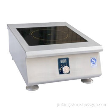 3.5kW 220V Plate Burner with 304# Stainless Steel Cabinet and 283 x 283mm Ceramic Glass